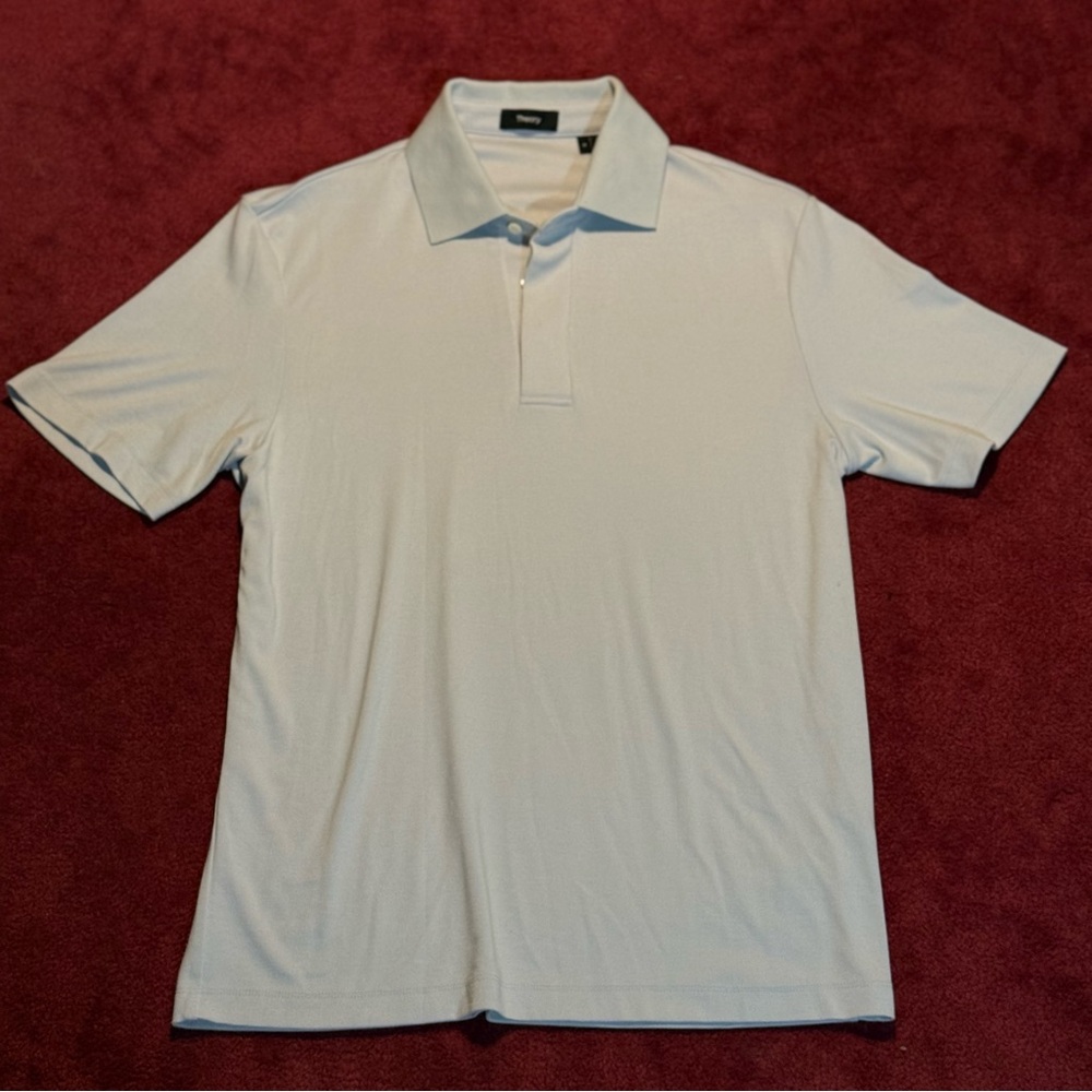 Theory Skylight Gray Polo Shirt NEW